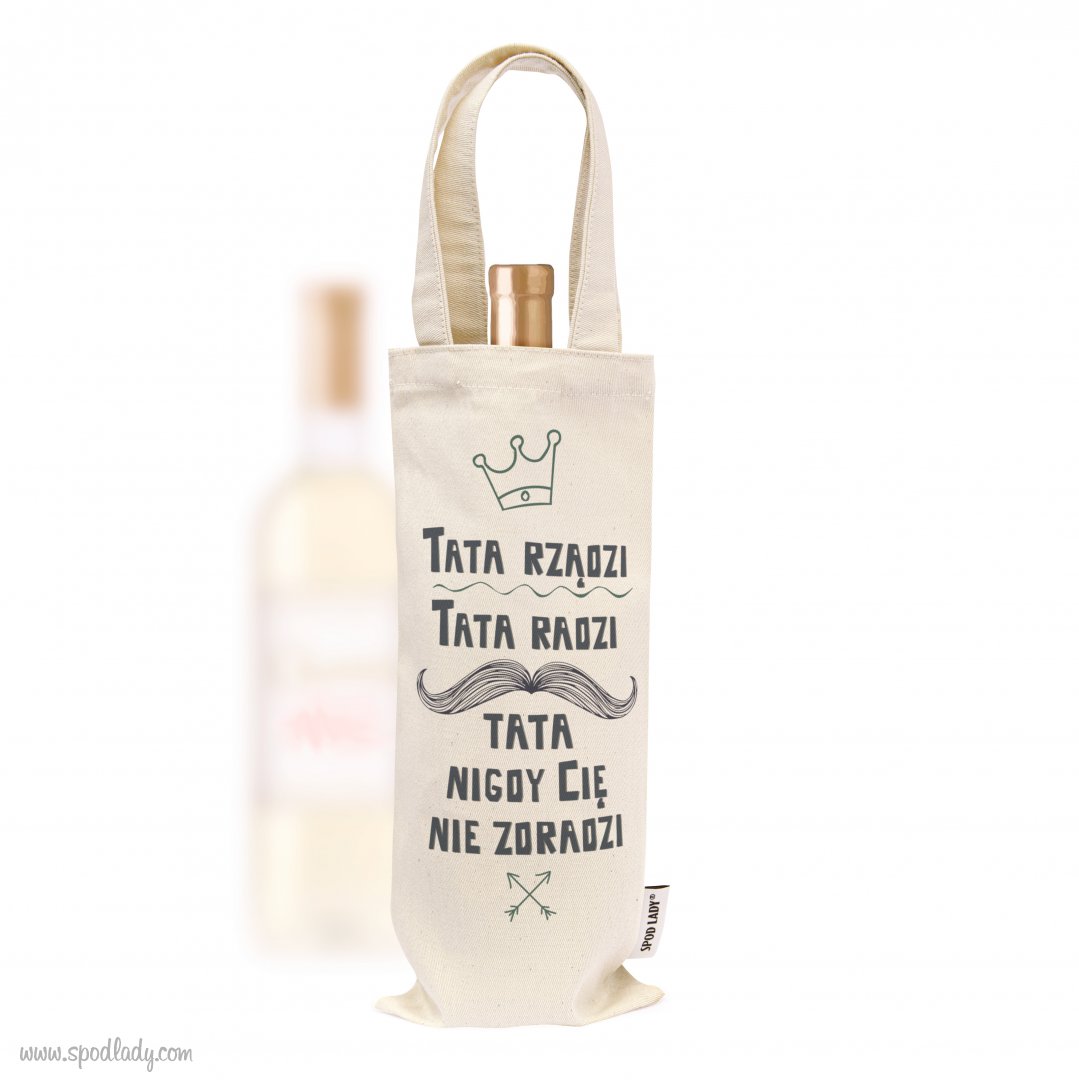 Torebka na alkohol "Tata rzdzi, tata radzi"