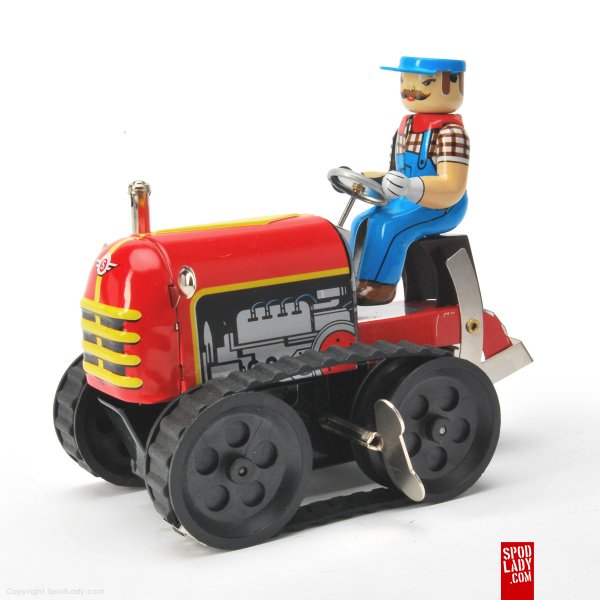  "Traktorzysta" - zabawka nakrcana, na kluczyk