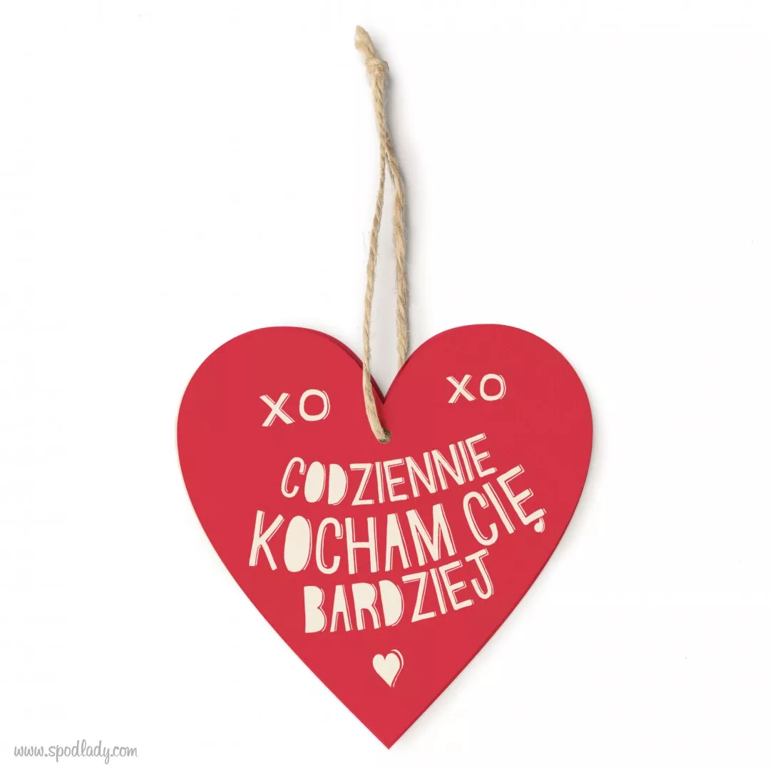 Zawieszka "Codziennie kocham"