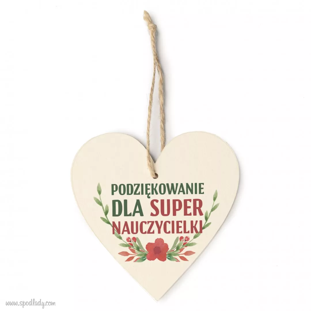 Zawieszka "Podzikowanie dla nauczycielki"