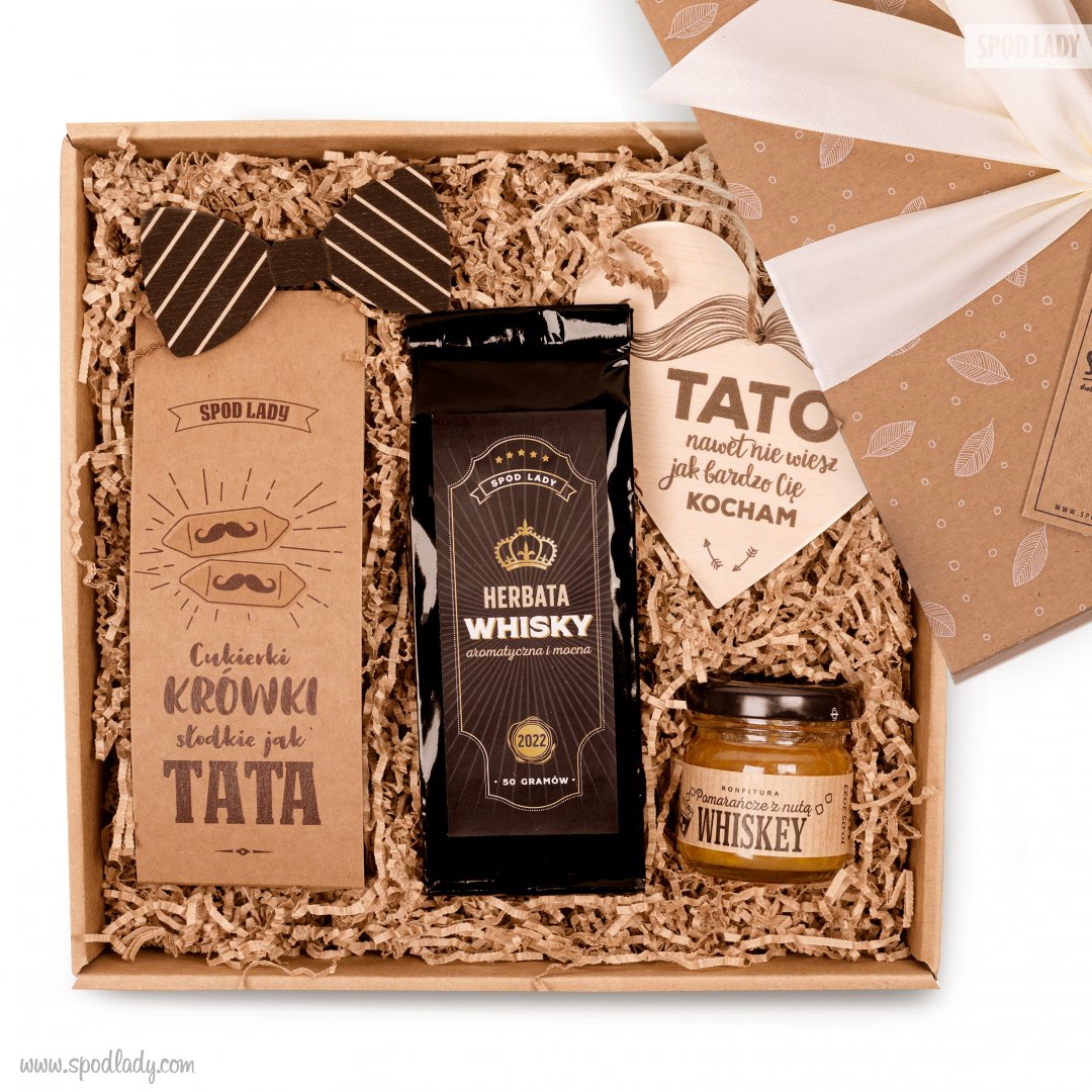 Zestaw z aromatem whisky dla taty