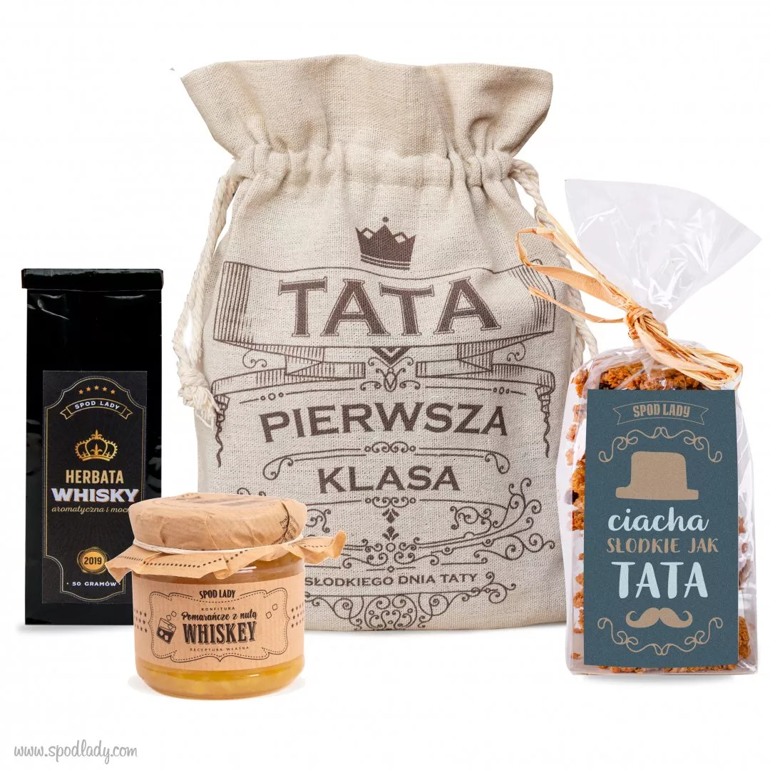 Zestaw Tata pierwsza klasa w woreczku