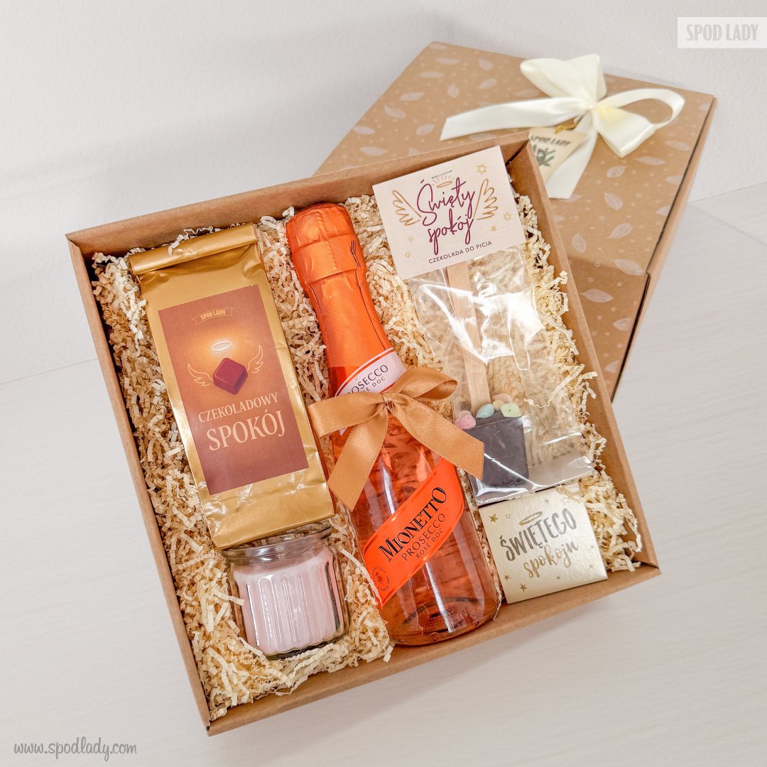 Zestaw z Prosecco Rose i wiec