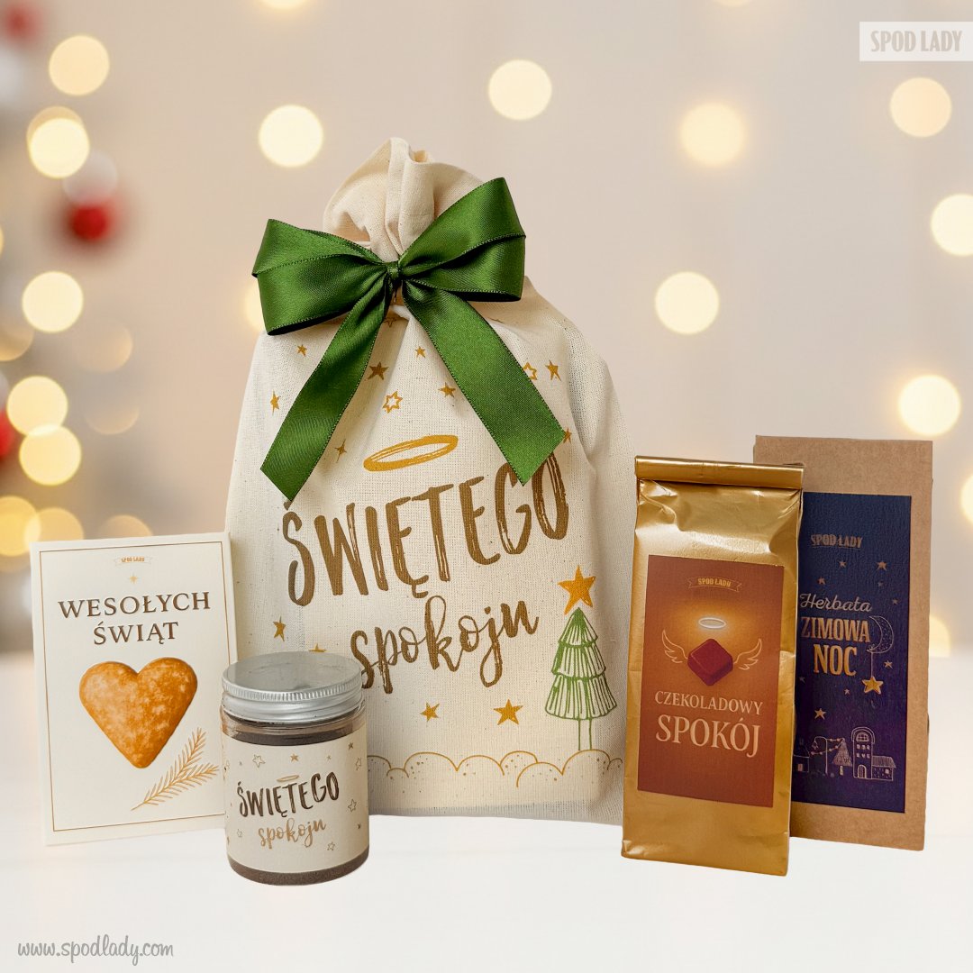 Zestaw w woreczku "witego spokoju" z pierniczkiem