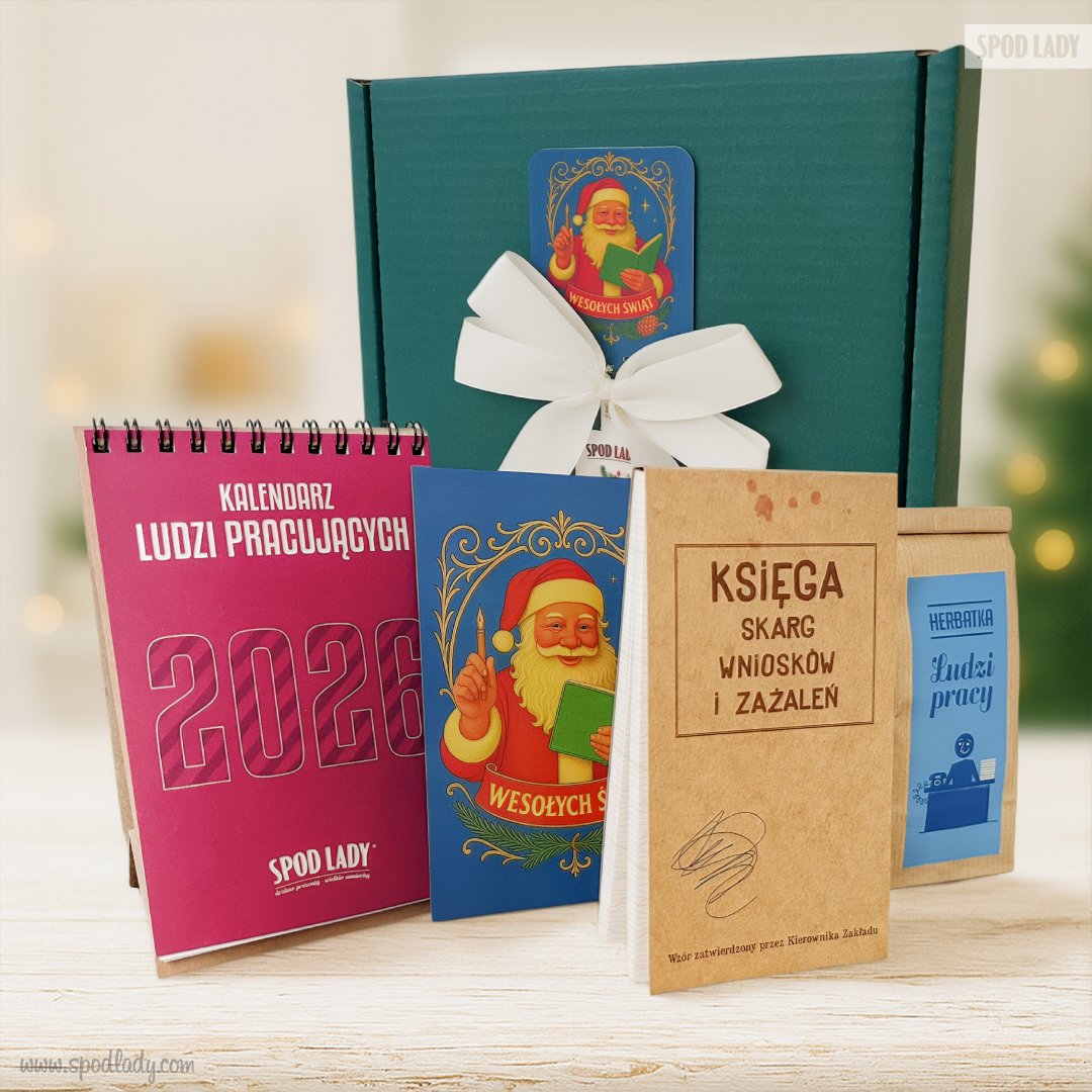  Zestaw z notesikiem "Ksiga Skarg" i kalendarzem biurkowym