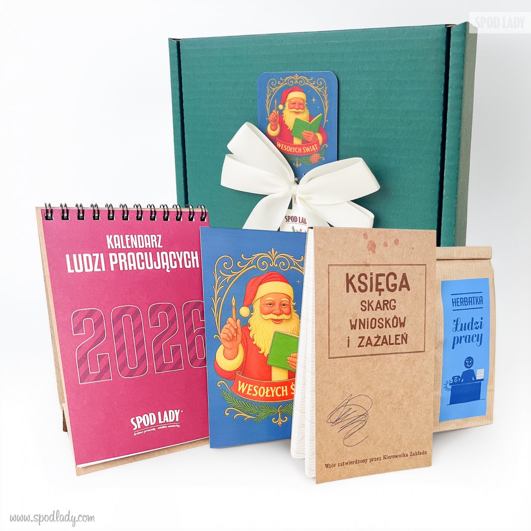 Zestaw z notesikiem "Ksiga Skarg" i kalendarzem biurkowym