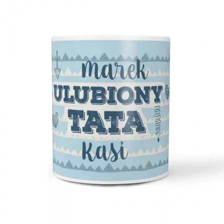  Kubek z imieniem "Ulubiony tata" - Prezent dla taty od dziecka