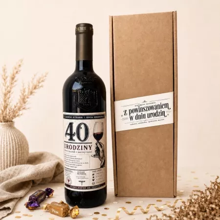 Wino w prezencie na 40 urodziny