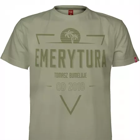 Koszulka m�ska "Emerytura" z personalizacj�