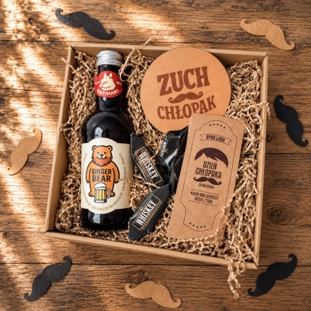 Zestaw w kartoniku "Ginger Bear" na Dzie� Ch�opaka