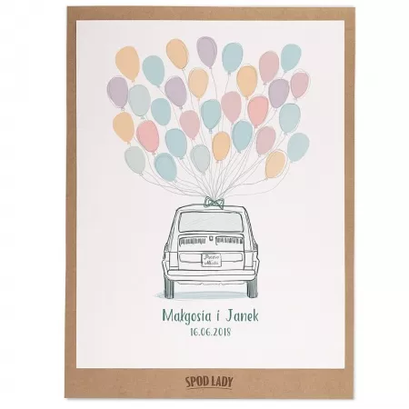 Obrazek "Maluch" do podpisania plakat w ramie