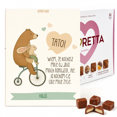 Personalizowana bombonierka "Tato wiem, �e mnie kochasz"
