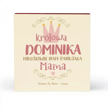 Personalizowane serce piernikowe dla Mamy "Kr�lowa"