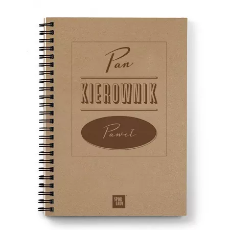 Personalizowany notatnik "Pan Kierownik"