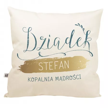 Poduszka personalizowana "Dziadek - kopalnia m�dro�ci"