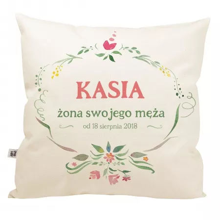 Poduszka z imieniem "�ona swojego m�a"