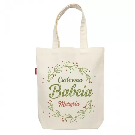 Torba z imieniem "Cudowna babcia"