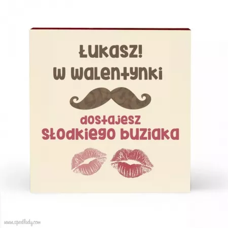 Personalizowane serce piernikowe "S�odki buziak"