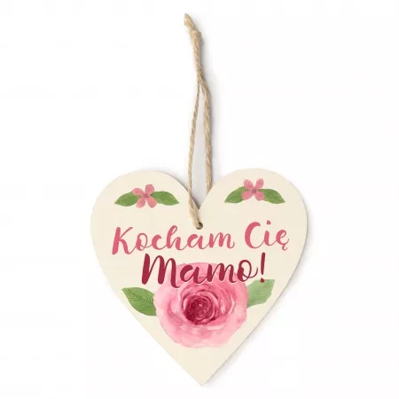 Zawieszka r�ana "Kocham Ci� Mamo"