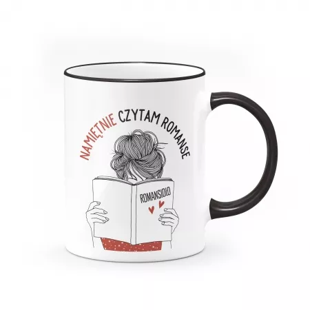 Kubek "Nami�tnie czytam romanse"
