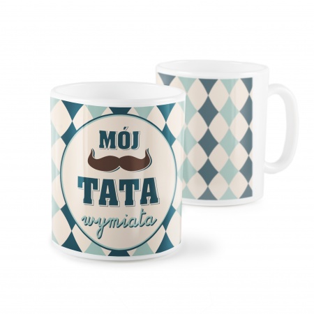 Kubek "M�j Tata wymiata" - wz�r sweter