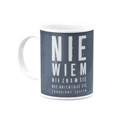 Kubek "Nie wiem" wersja m�ska