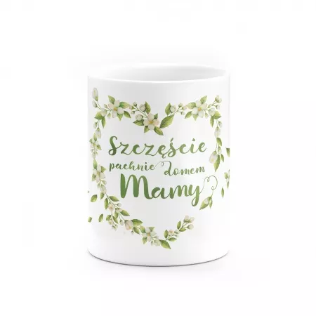 Kubek "Szcz�cie pachnie domem mamy"