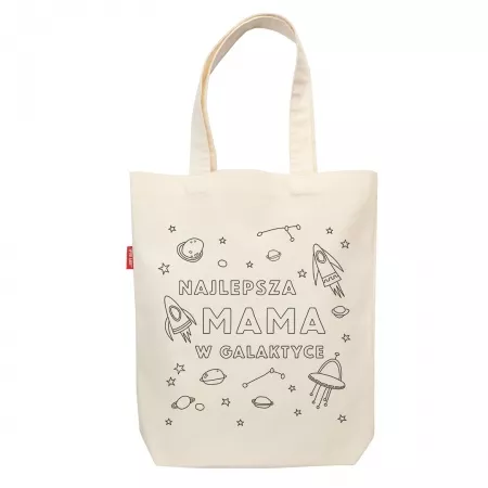 Torba do kolorowania "Najlepsza mama w galaktyce"