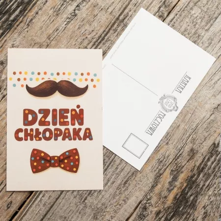 Poczt�wka na Dzie� Ch�opaka z w�sami