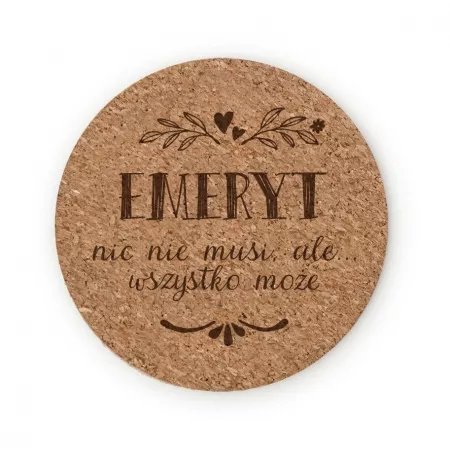 Podk�adka pod kubek "Emeryt"