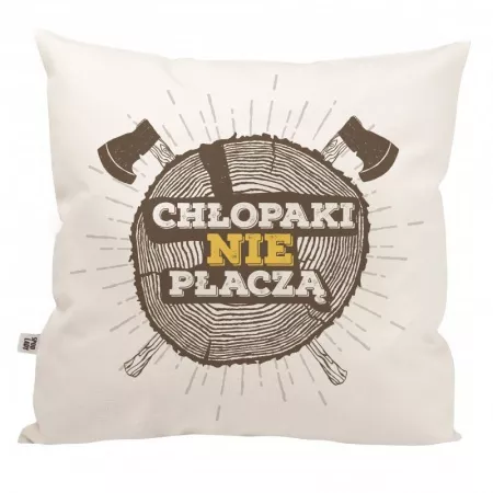 Poduszka "Ch�opaki nie p�acz�"