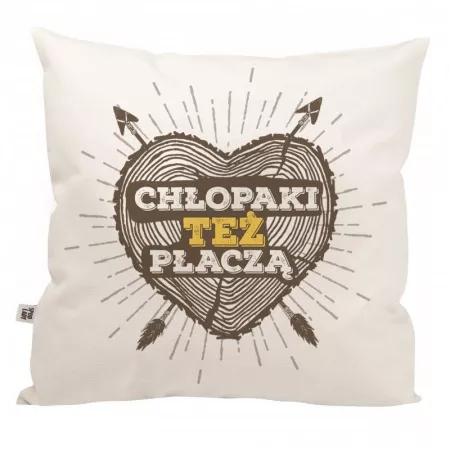 Poduszka "Ch�opaki te� p�acz�"