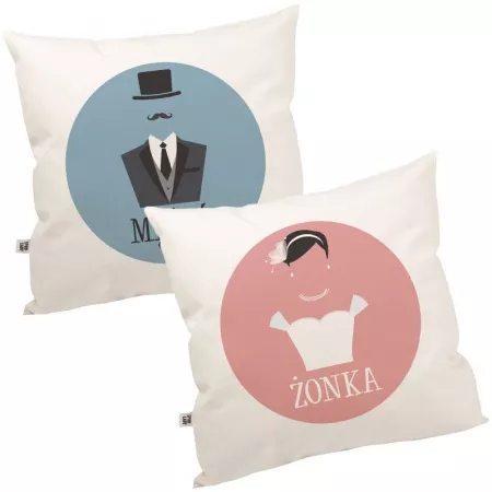 Zestaw poduszek "�onka" i "M�u�"