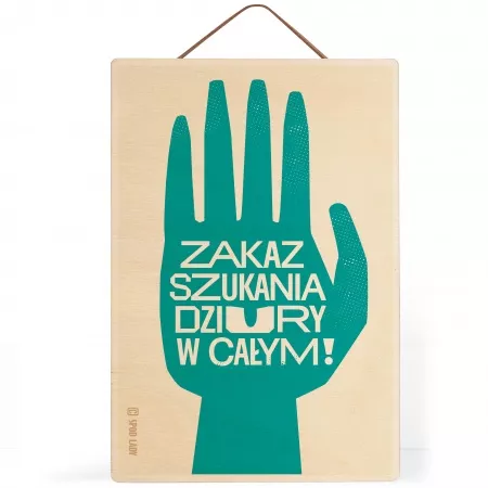 Tabliczka drewniana "Zakaz szukania"