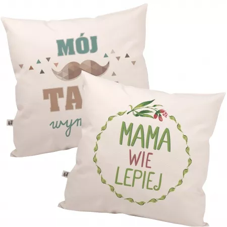 Zestaw poduszek "Mama i Tata"