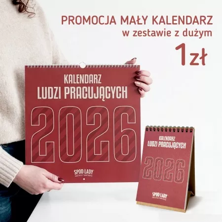  OUTLET Kalendarz du�y plus ma�y za 1 z� 