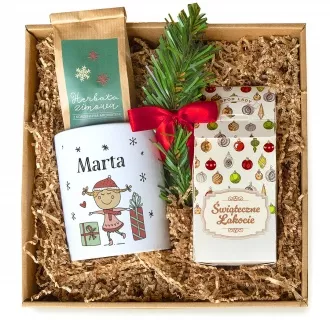 Zestaw witeczny z imieniem dla niej