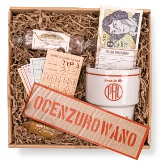 Zestaw "Born in PRL" - zabawny prezent na urodziny