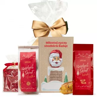 Zestaw sodkoci w woreczku z Mikoajem 